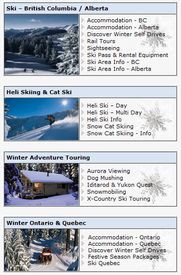 Canadian Ski Packages Canadian Ski Packages