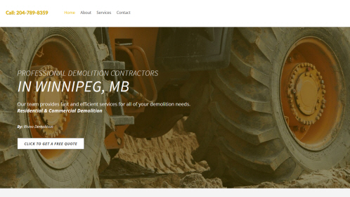 Demolition Contractor Winnipeg