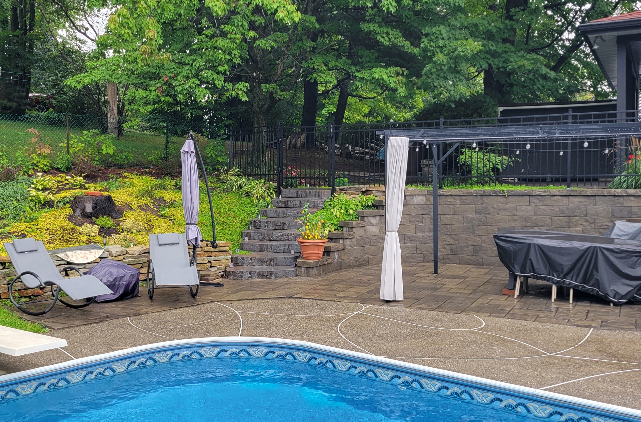Amenagement Patio-Piscine Creusée Sherbrooke