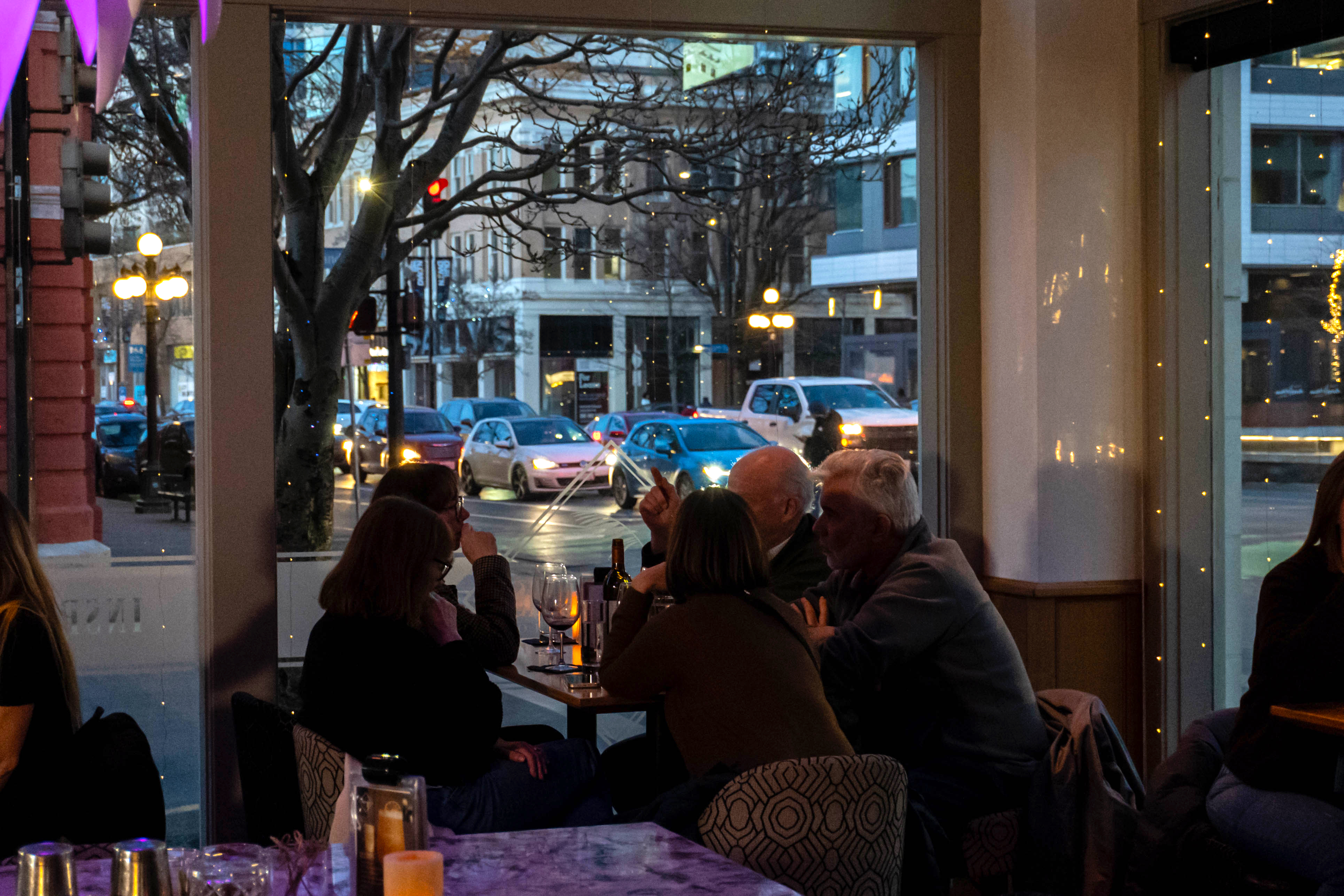 Quiet Evening in Downtown Victoria at The Palms